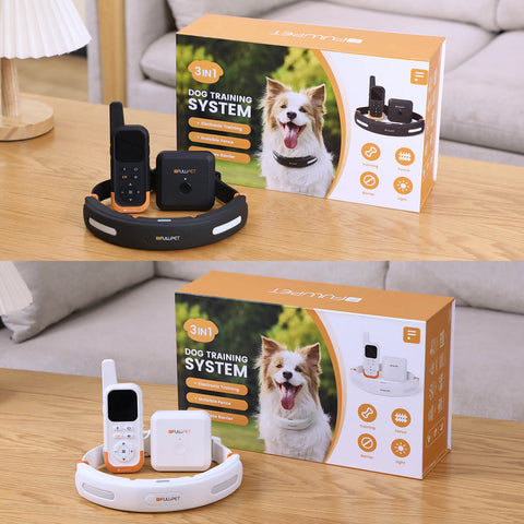 3 in 1 Dog Training System: Electronic Training & Wireless Fence & Barrier