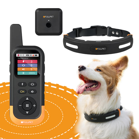 Fulupet 3-in-1 Wireless Dog Fence, Real-Time Distance Monitoring,  IPX7 Waterproof, Electric Dog Fence, No Subscription